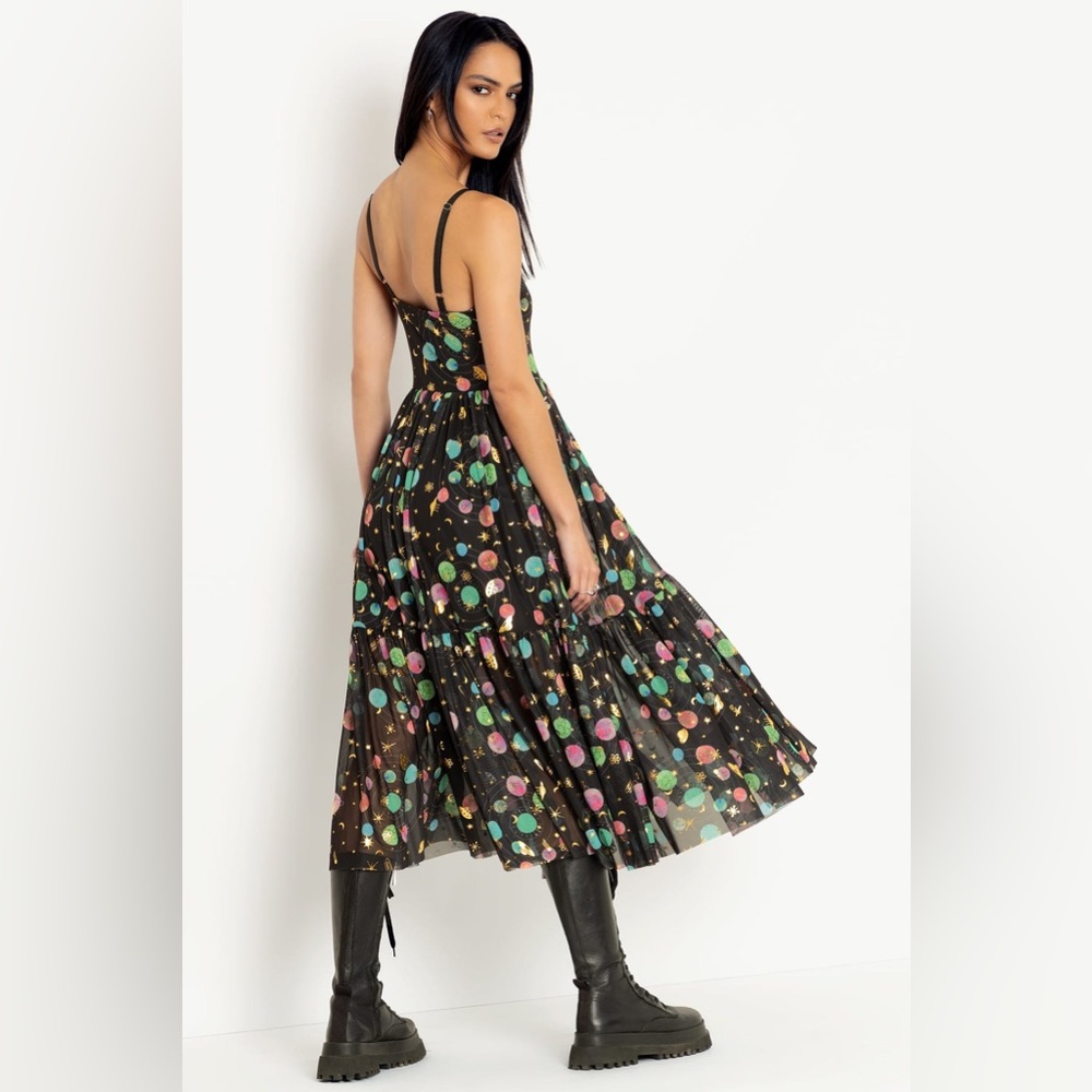 💥NWT Blackmilk Space Tourist Sheer Midaxi Dress ~ LIMITED Size XS - Picture 5 of 14
